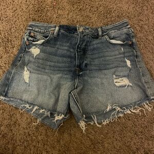 Distressed Denim Women Shorts